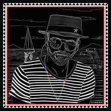 Man on the boat by night